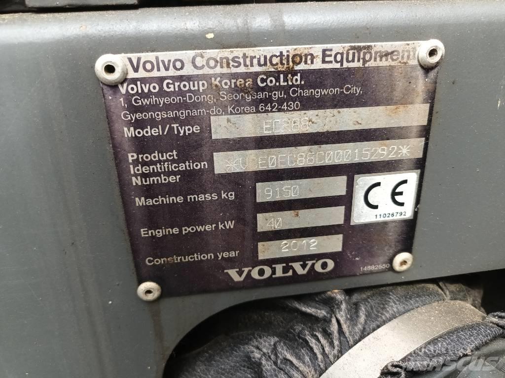 Volvo ECR 88 PLUS Midi ekskavatörler 7 - 12 t