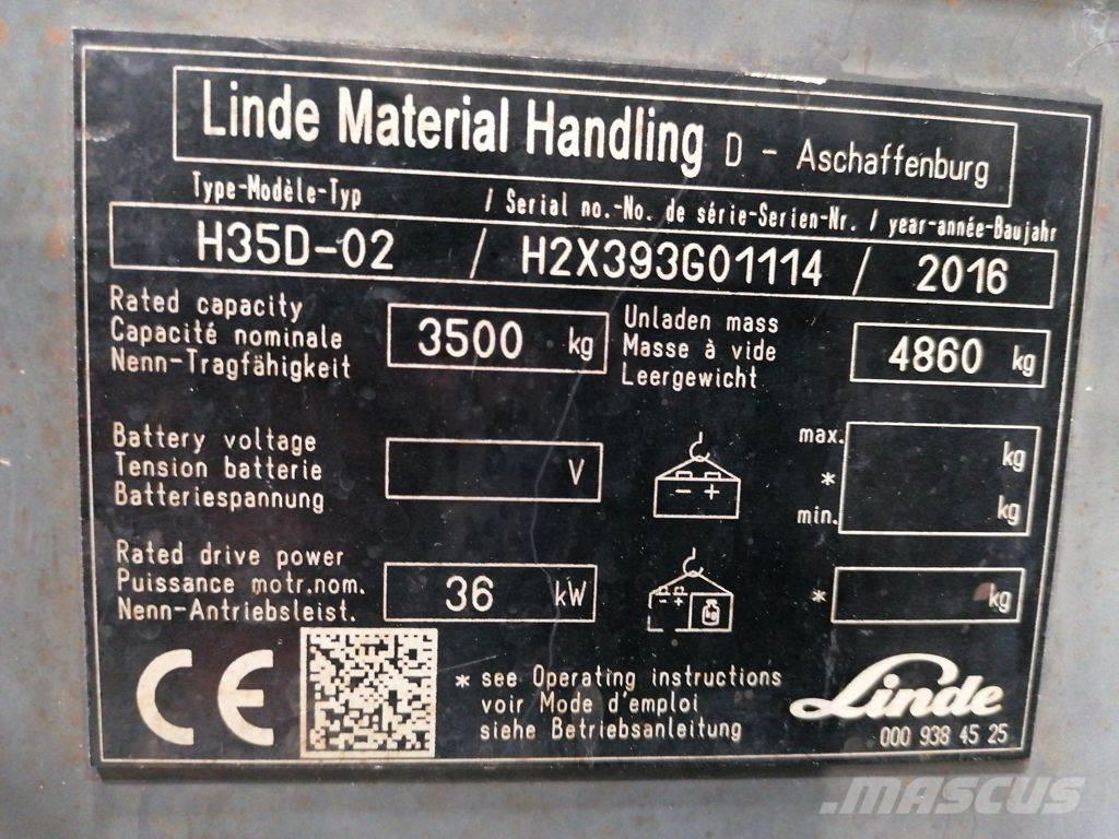 Linde H35D-02 Dizel forkliftler