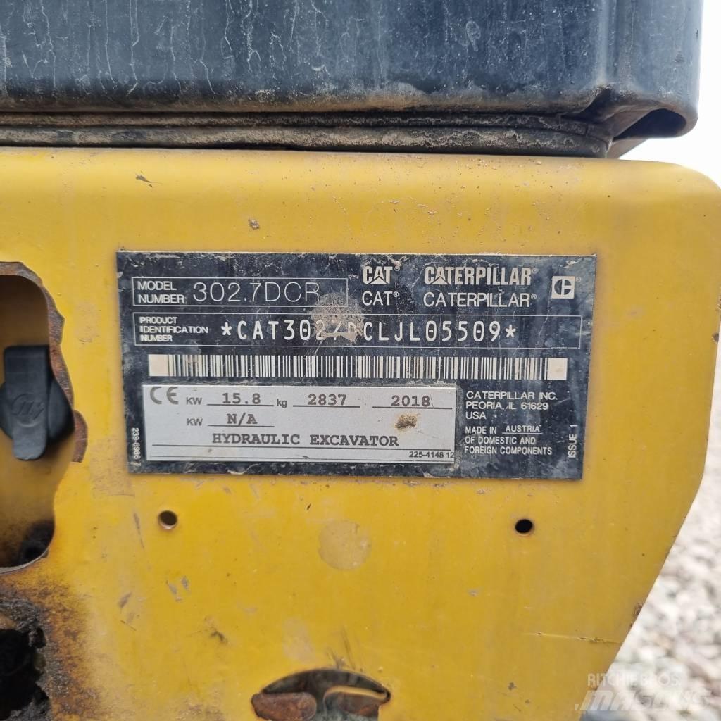 CAT 302.7 D CR Mini ekskavatörler, 7 tona dek