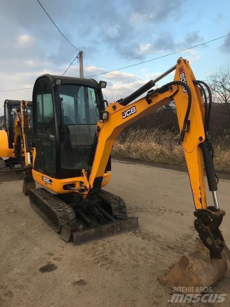 JCB 8020 Mini ekskavatörler, 7 tona dek