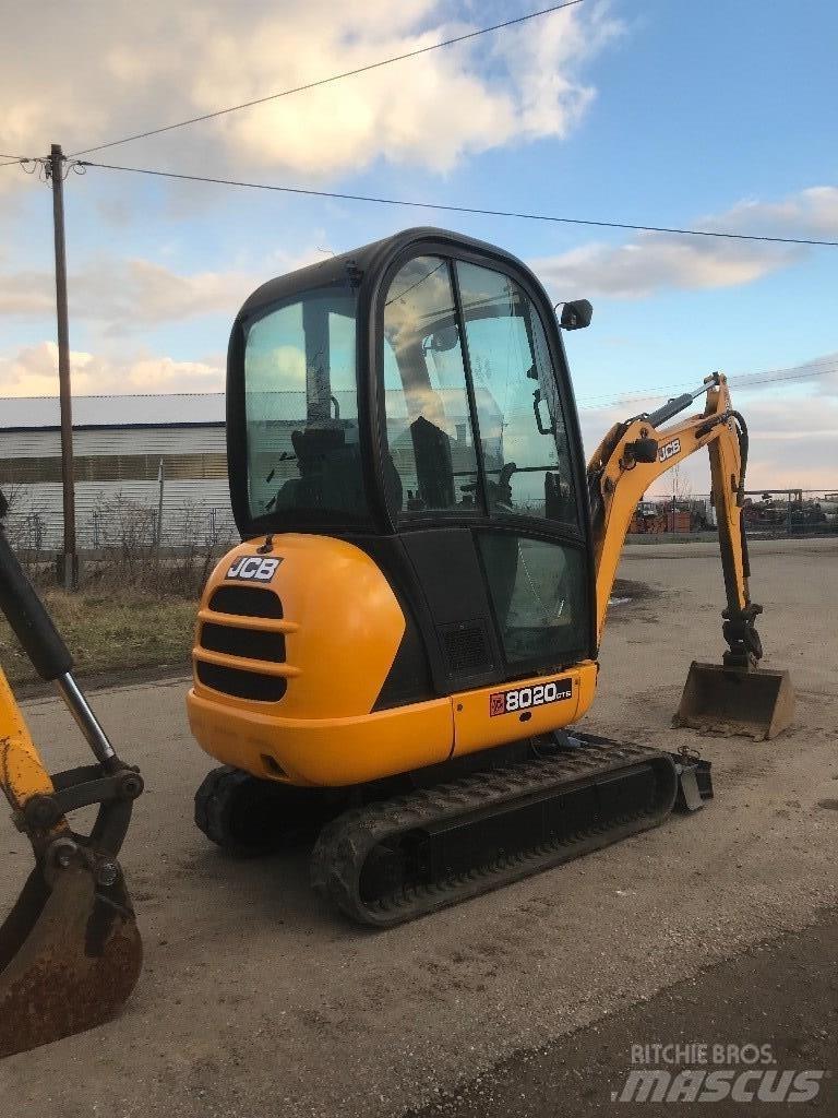 JCB 8020 Mini ekskavatörler, 7 tona dek