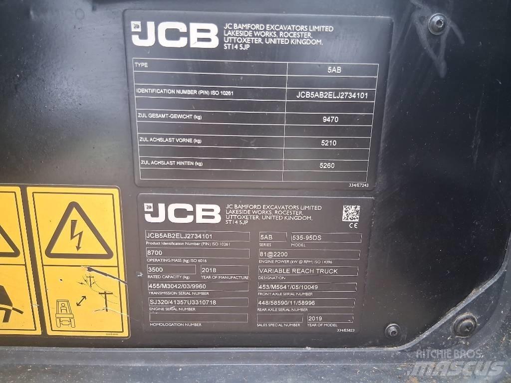 JCB 535-95 Teleskopik tekerlekli yükleyiciler