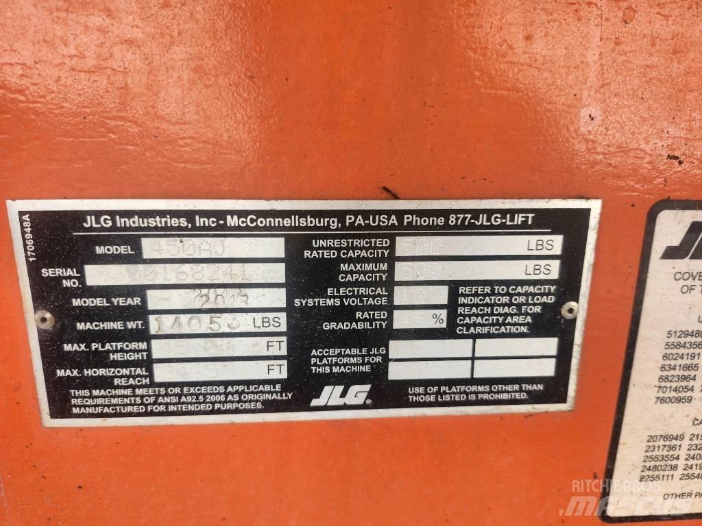 JLG 450 AJ Körüklü personel platformları