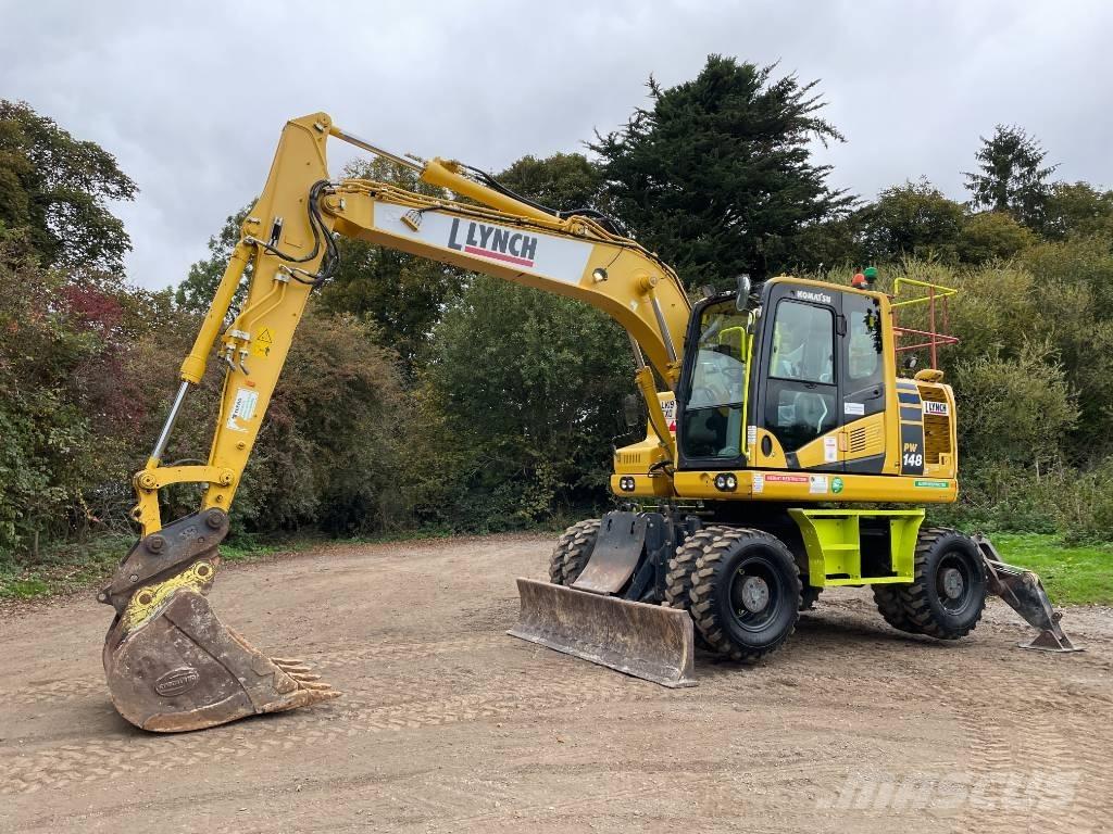 Komatsu PW 148-11 Lastik tekerli ekskavatörler