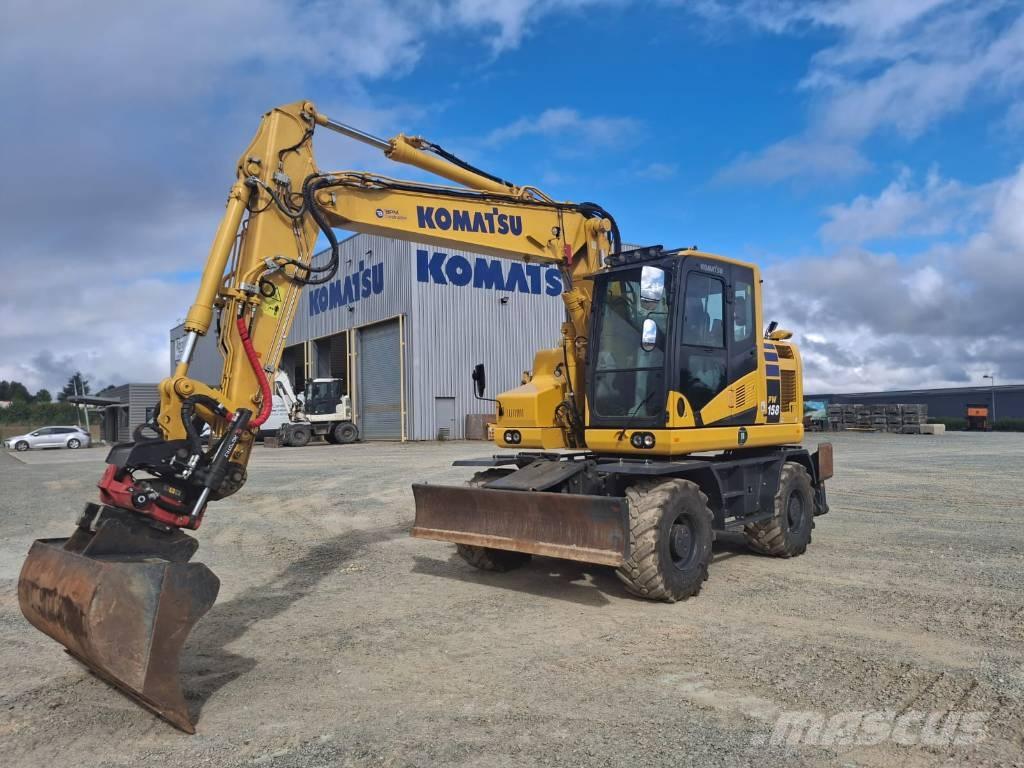Komatsu PW158-11 Lastik tekerli ekskavatörler