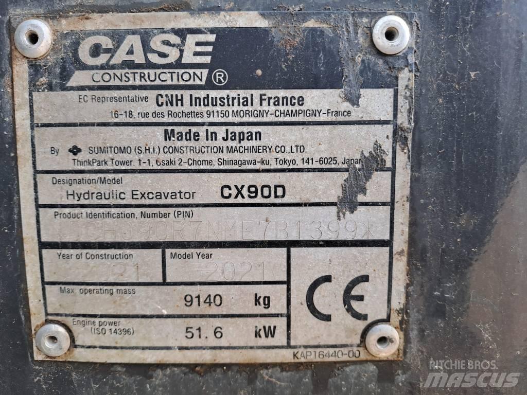 CASE CX 90 D Midi ekskavatörler 7 - 12 t