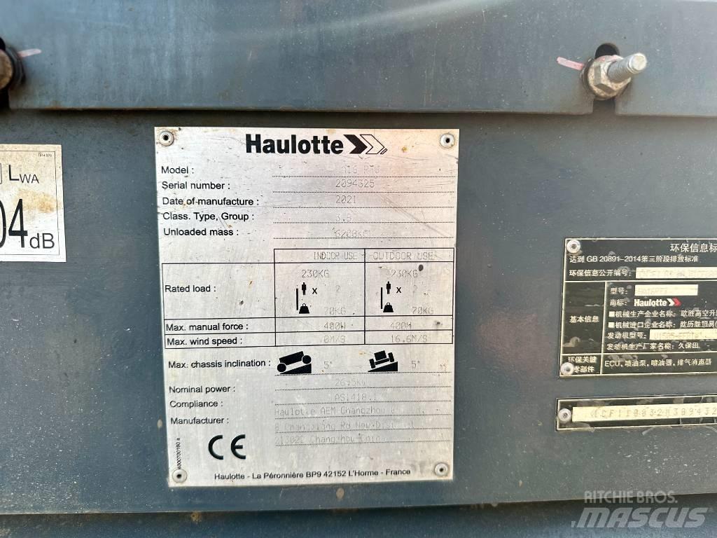 Haulotte HA16RTJ Körüklü personel platformları