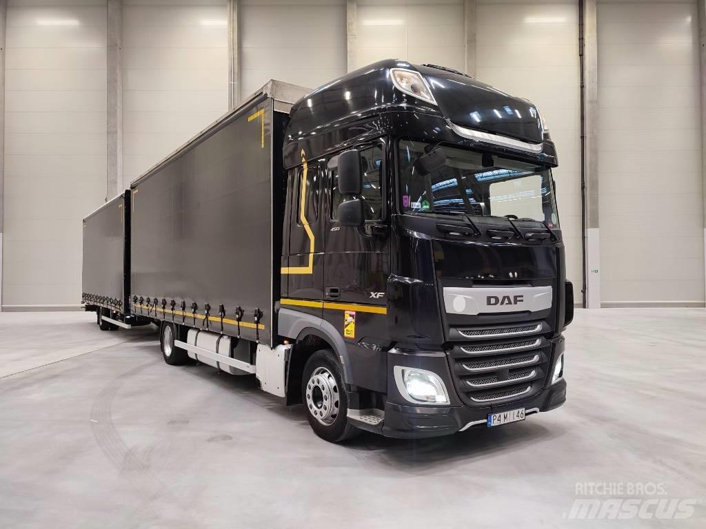 DAF XF 450 Kayar tenteli kamyonlar