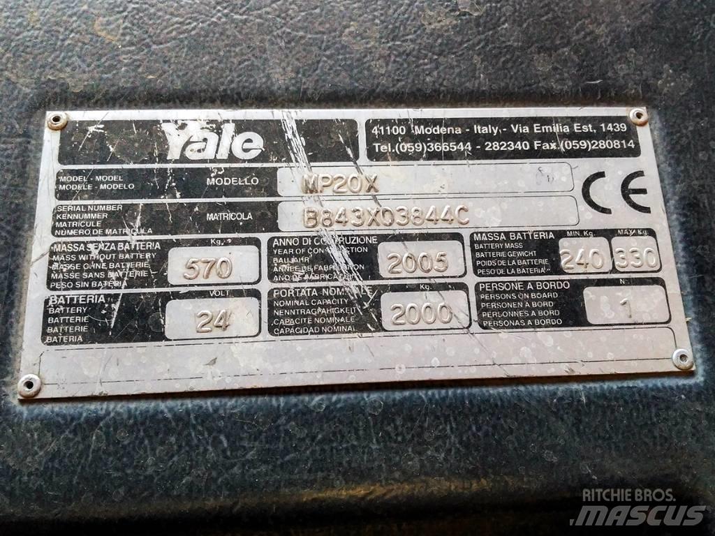 Yale MP20X Düsük seviye platformu