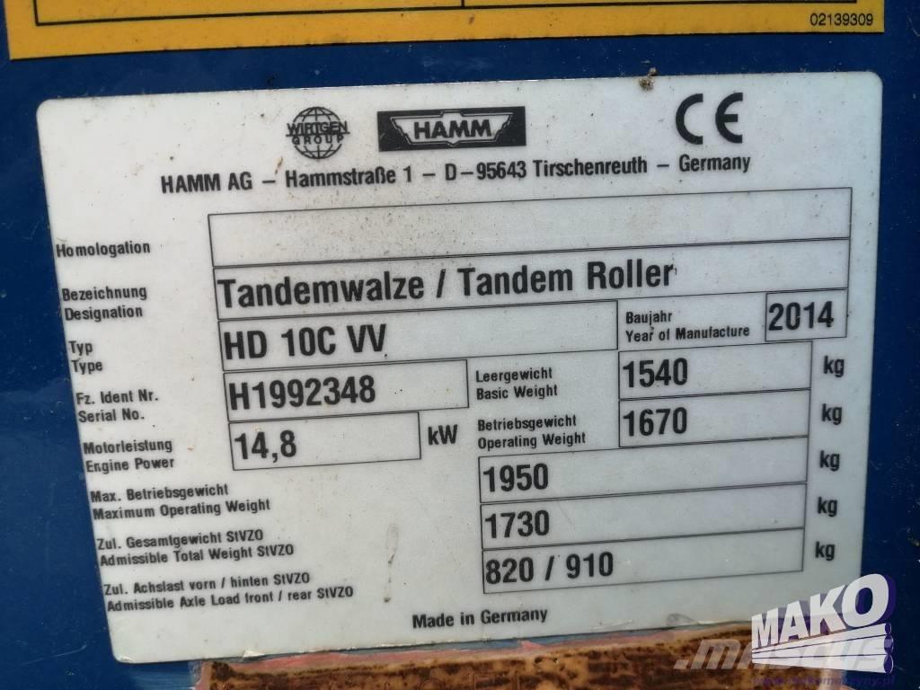 Hamm HD 10 C VV Çift tamburlu silindirler