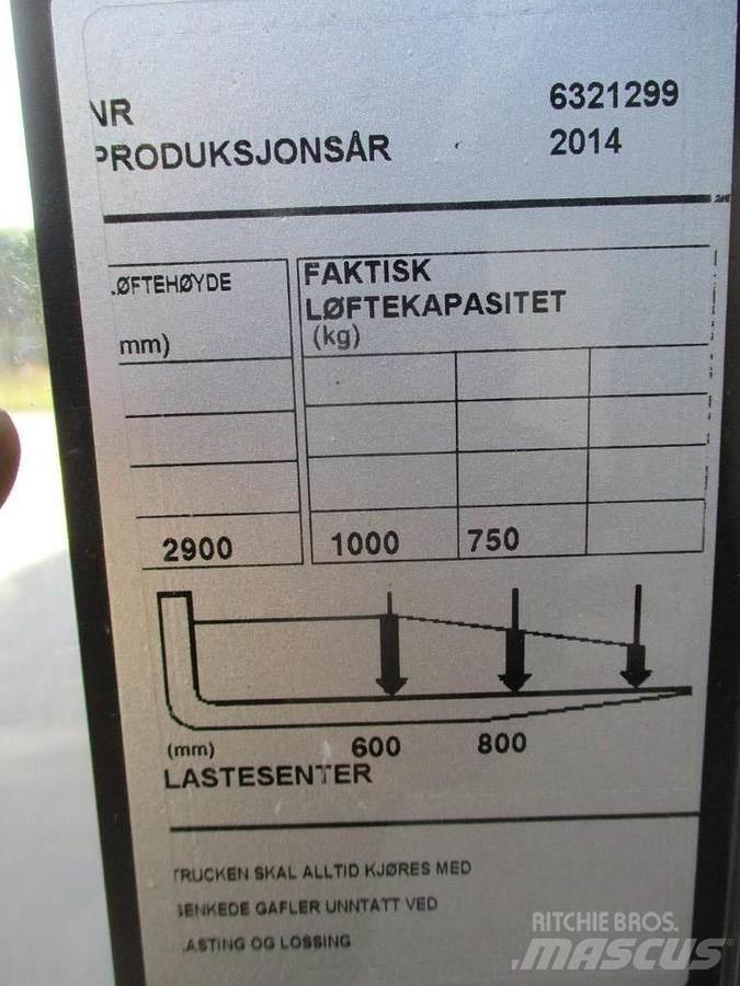 BT SWE 100 Yaya kumandali istif makinasi