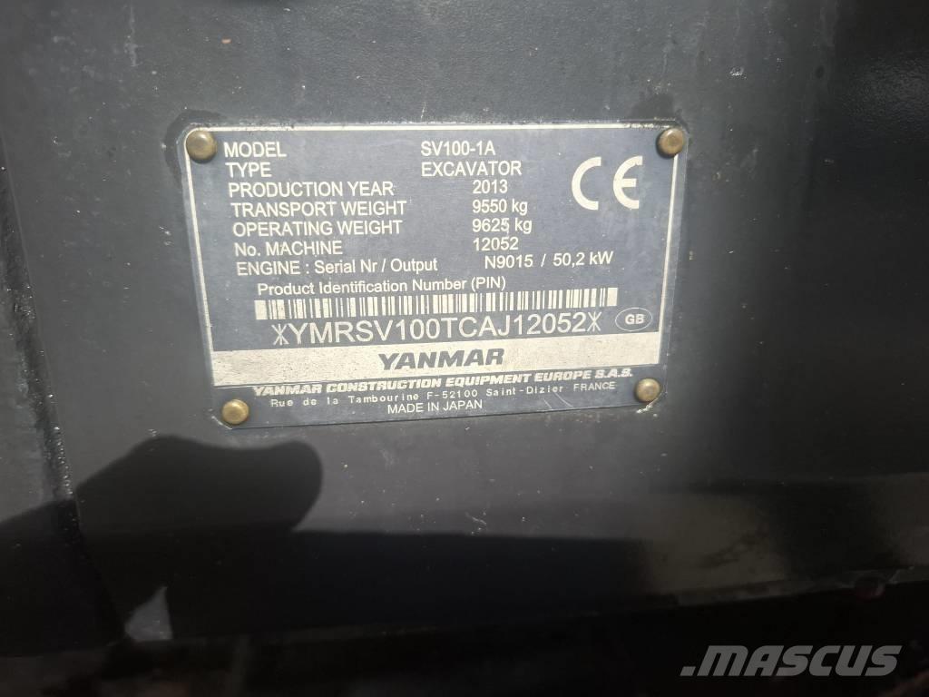 Yanmar SV 100-1A Midi ekskavatörler 7 - 12 t