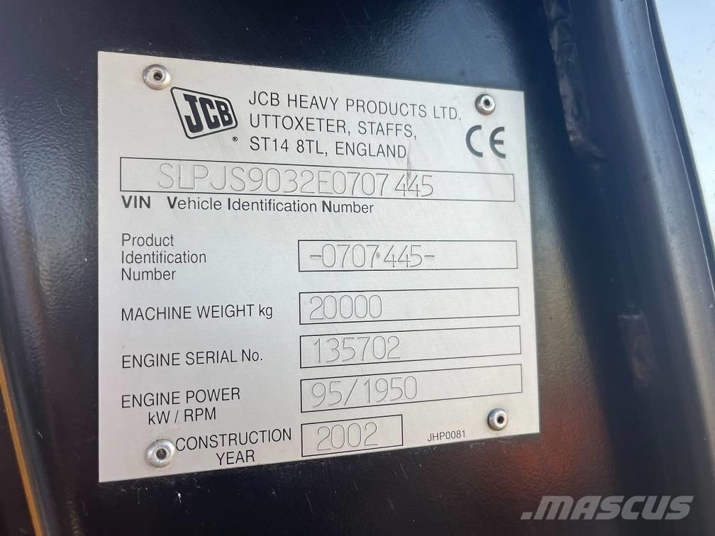 JCB JS 200 Paletli ekskavatörler