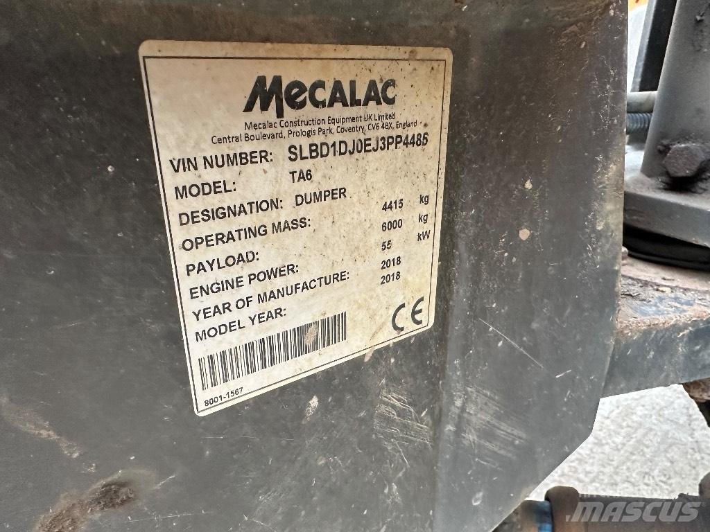 Mecalac TA 6 Belden kirma kamyonlar