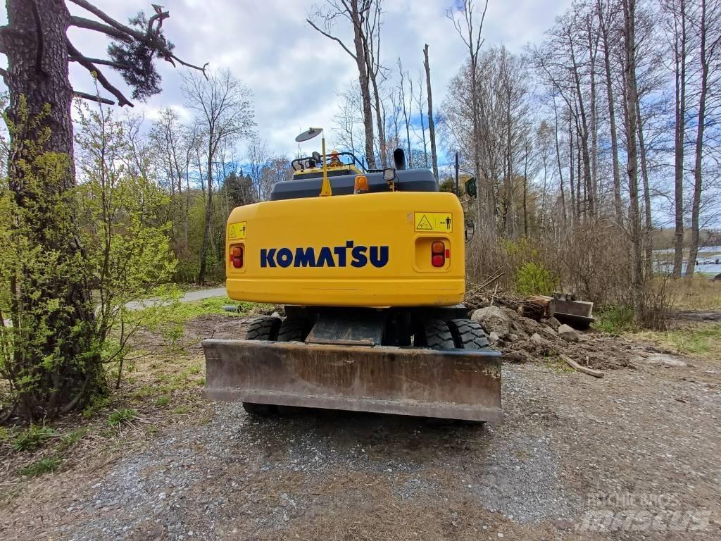 Komatsu PW 160-7E0 Lastik tekerli ekskavatörler