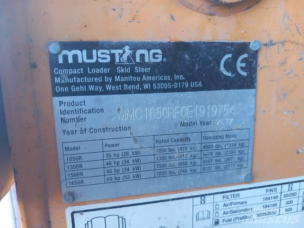 Mustang 1650 R Skid steer loderler