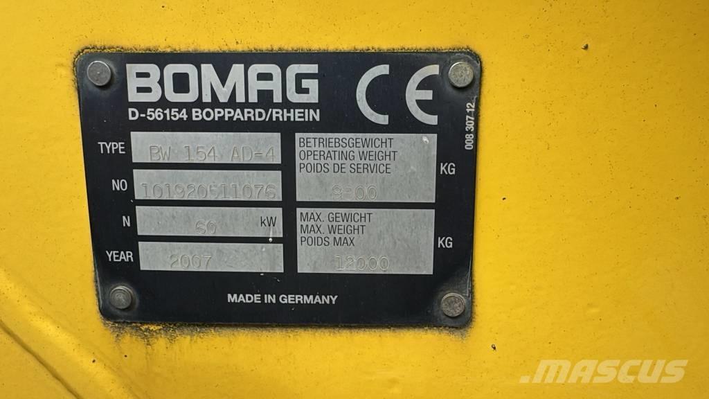 Bomag BW 154 AD-4 Çift tamburlu silindirler