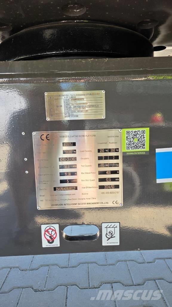 Zoomlion ZA 20 J Körüklü personel platformları