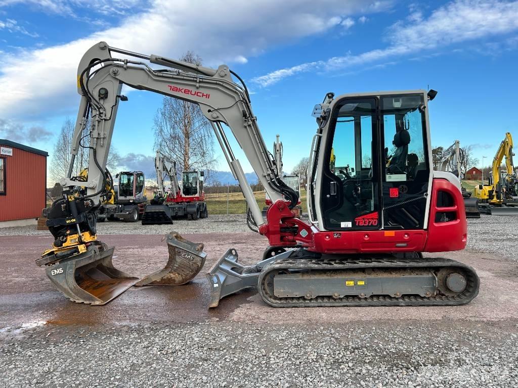 Takeuchi TB370 Mini ekskavatörler, 7 tona dek