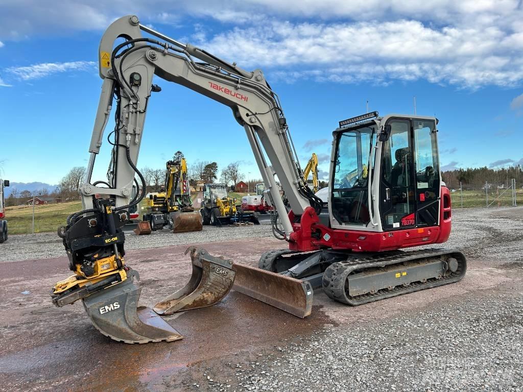 Takeuchi TB370 Mini ekskavatörler, 7 tona dek
