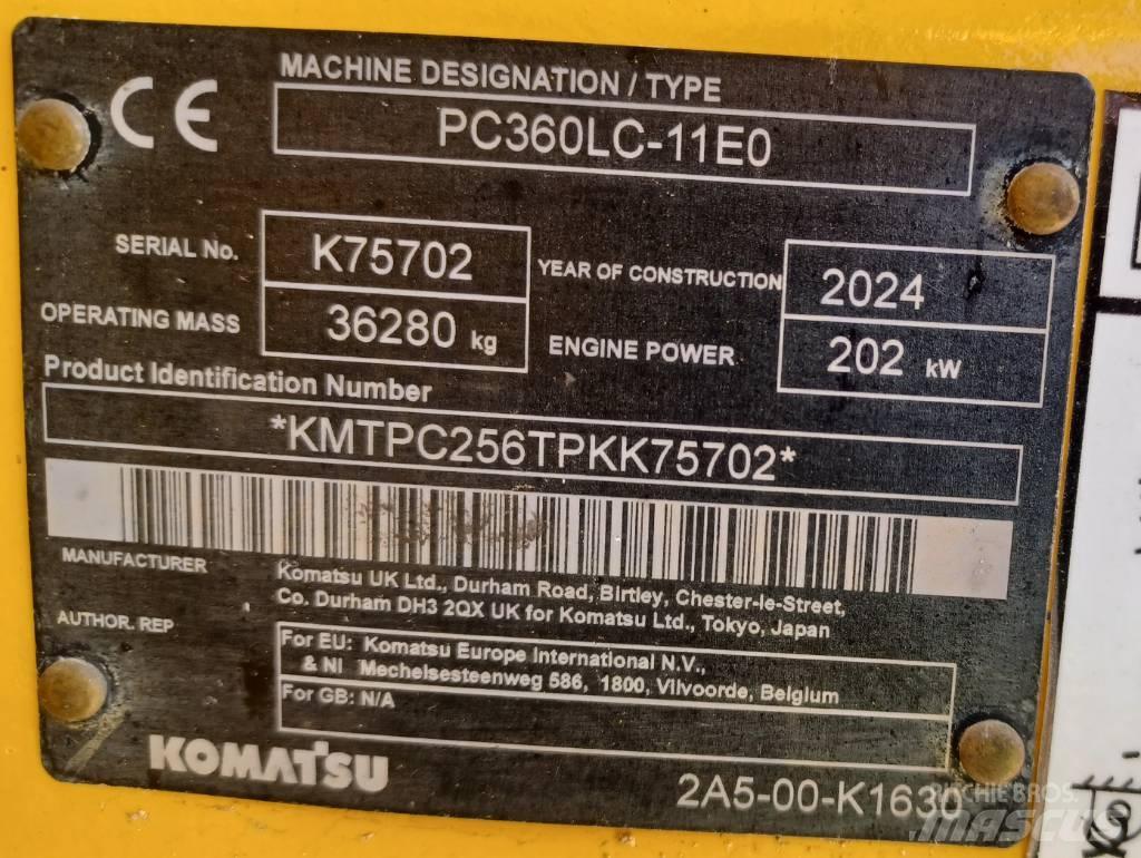 Komatsu PC360LC-11 Paletli ekskavatörler