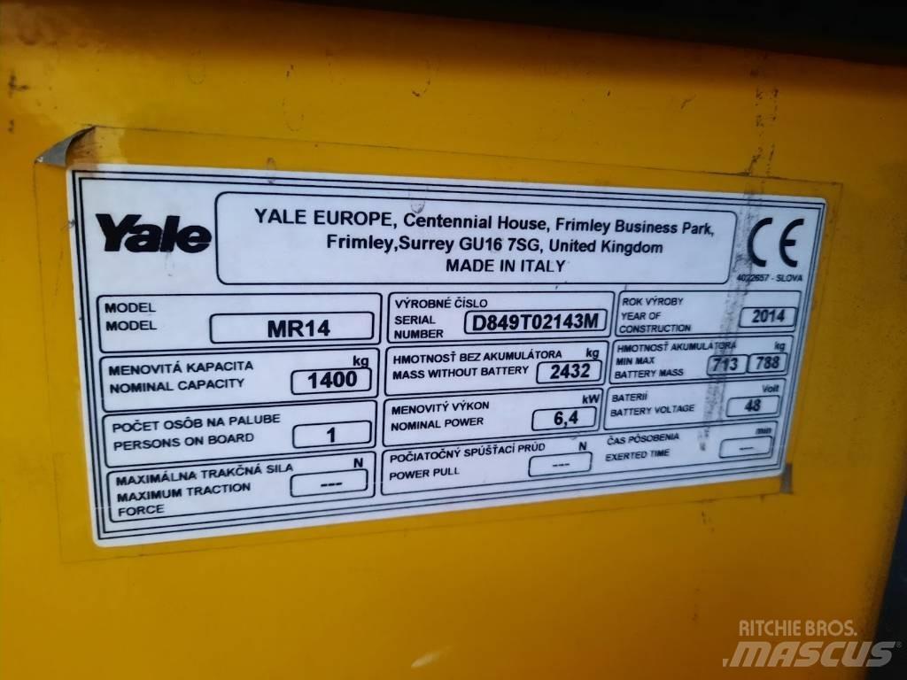Yale MR14 Reach truck - depo içi istif araçları