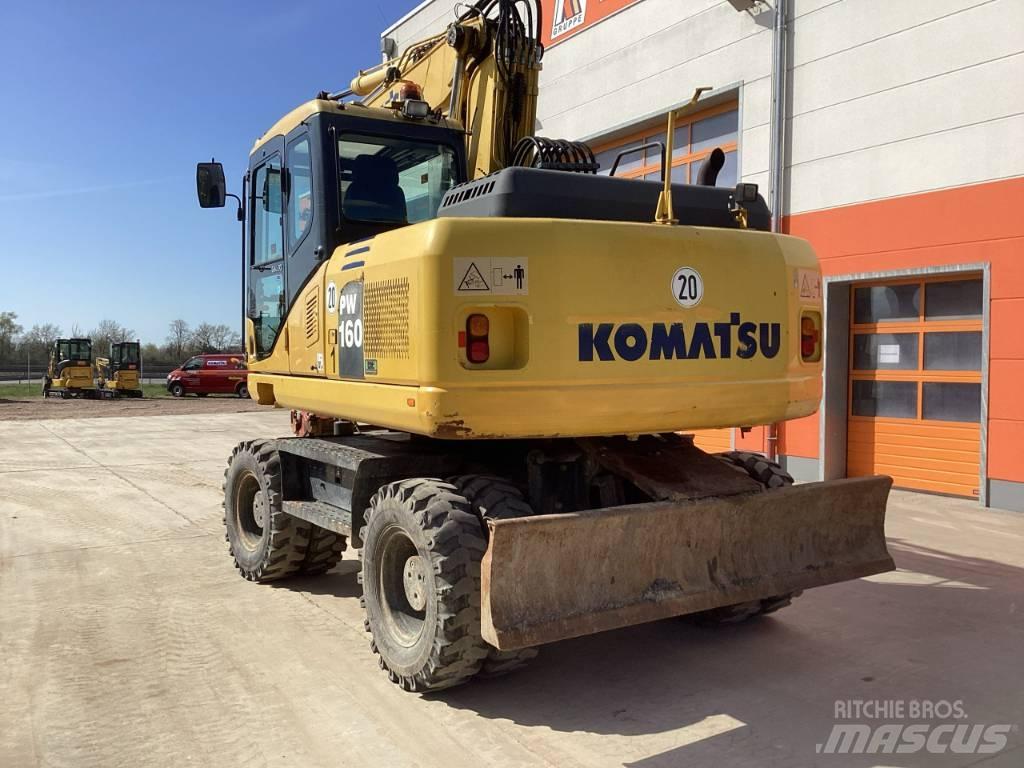 Komatsu PW 160-7E0 Lastik tekerli ekskavatörler