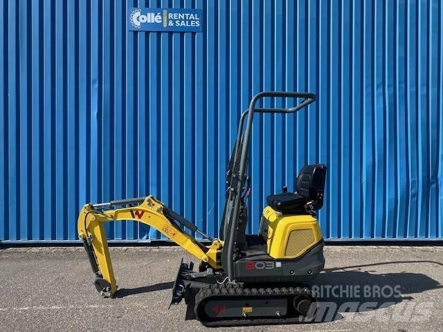 Wacker Neuson 803 Mini ekskavatörler, 7 tona dek