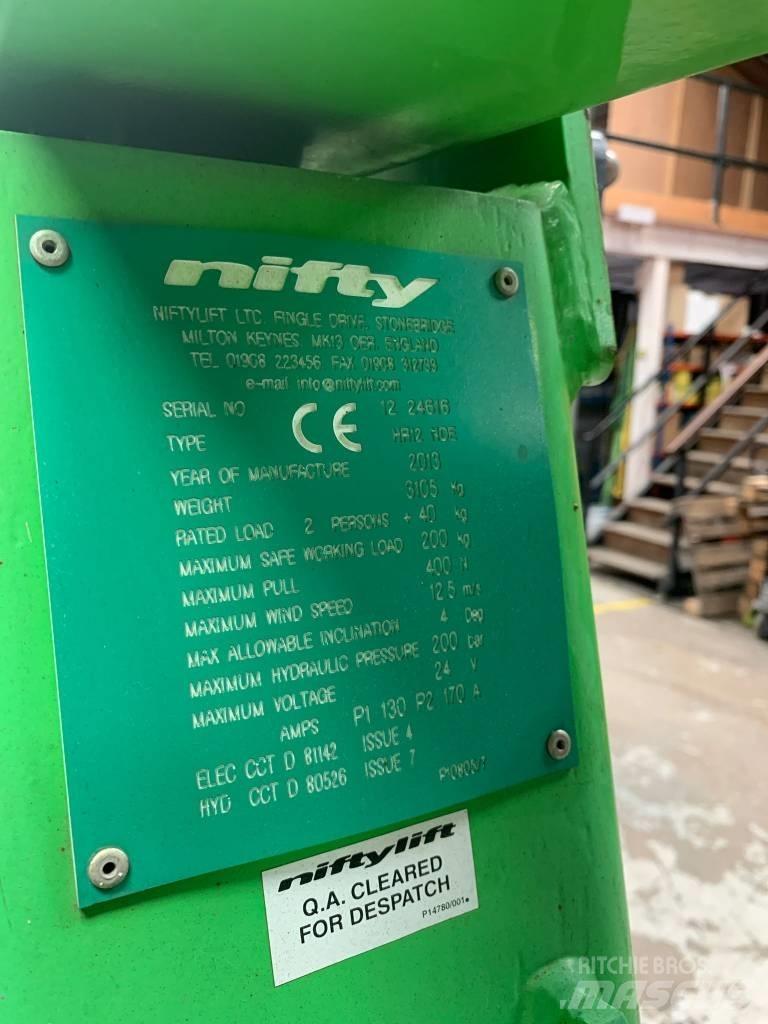 Niftylift HR12NDE Körüklü personel platformları