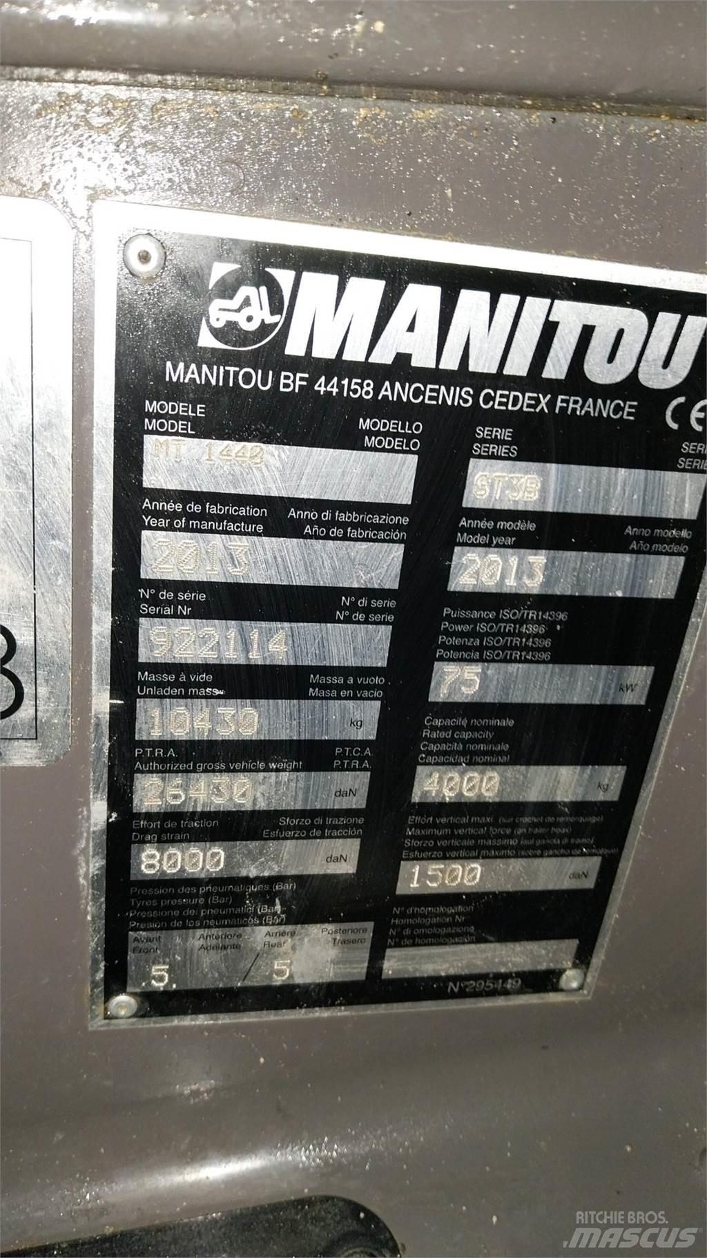 Manitou MT1440 Teleskopik yükleyiciler