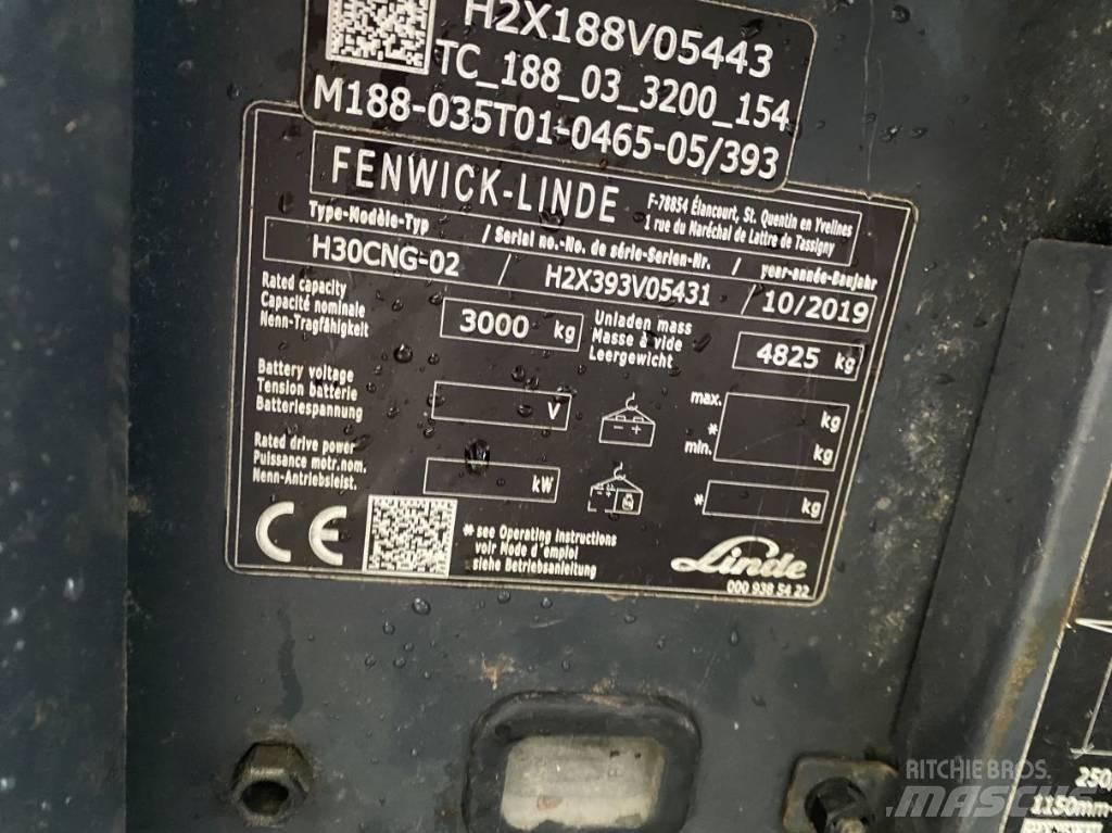 Linde H30CNG-02 LPG'li forkliftler