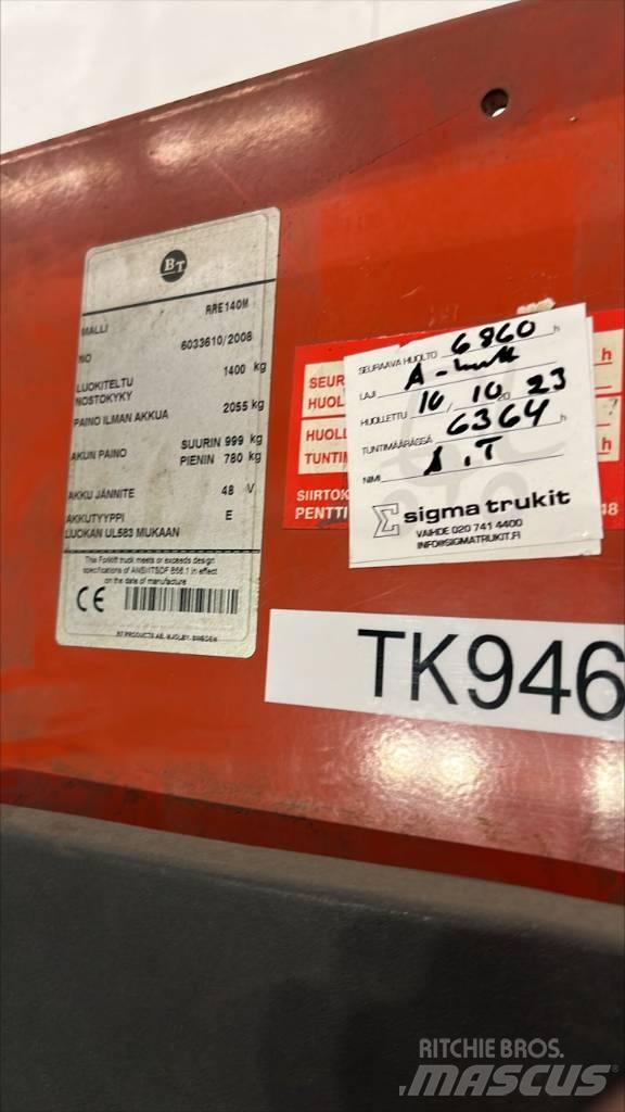 BT RR E 140 M Reach truck - depo içi istif araçları