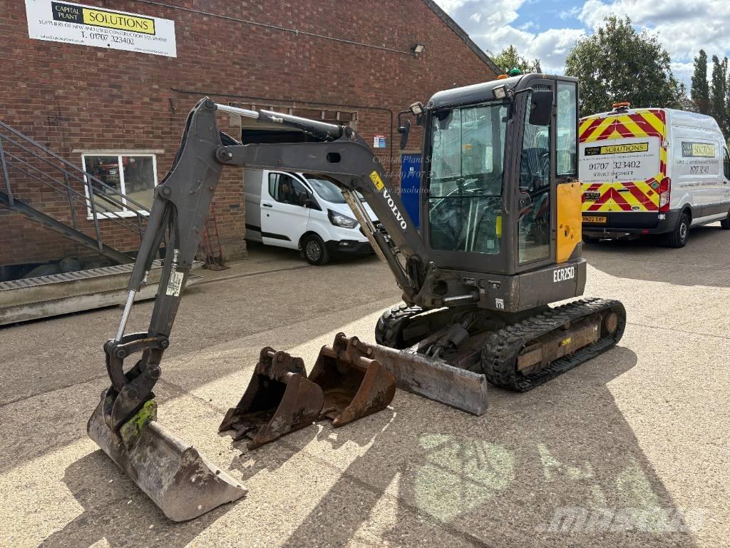 Volvo ECR 25 D Mini ekskavatörler, 7 tona dek