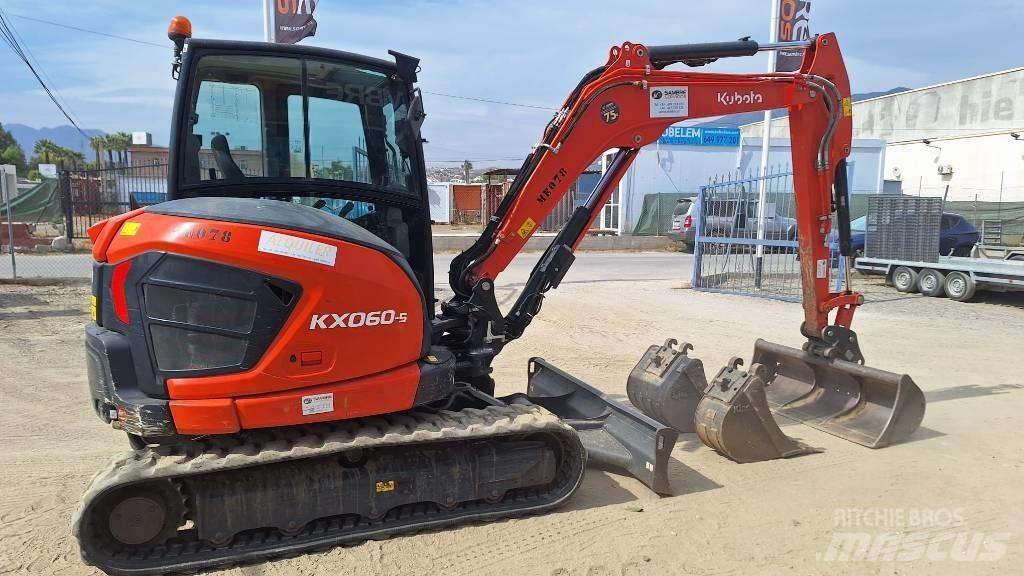 Kubota KX 060-5 Mini ekskavatörler, 7 tona dek