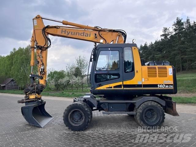 Hyundai Robex 140 W Lastik tekerli ekskavatörler