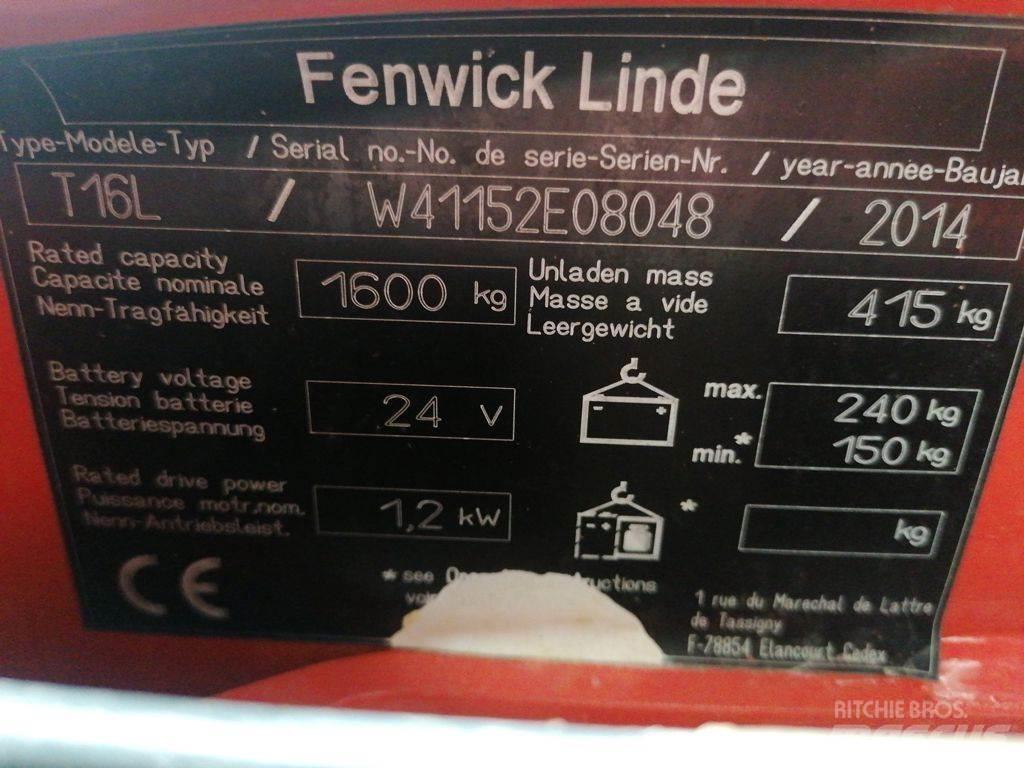 Linde T16L Düsük seviye kaldirici