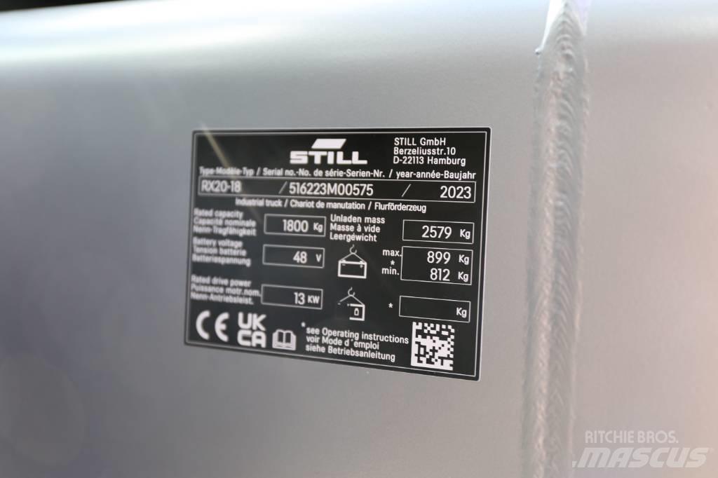 Still RX20-18 Elektrikli forkliftler