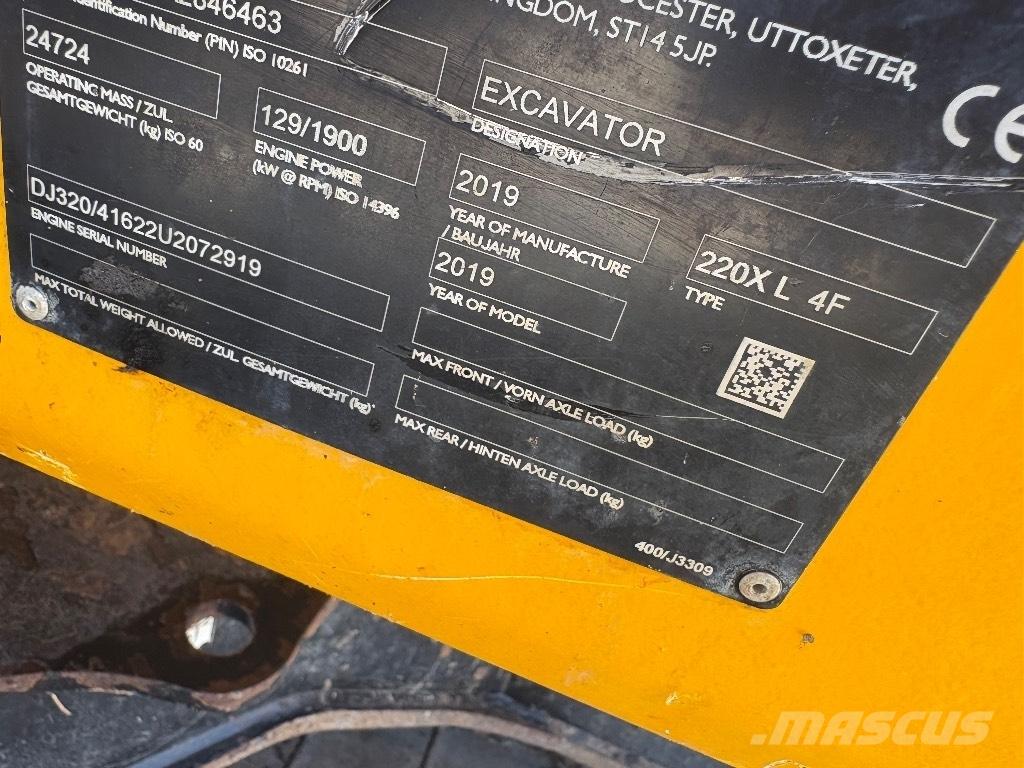 JCB 220X Paletli ekskavatörler