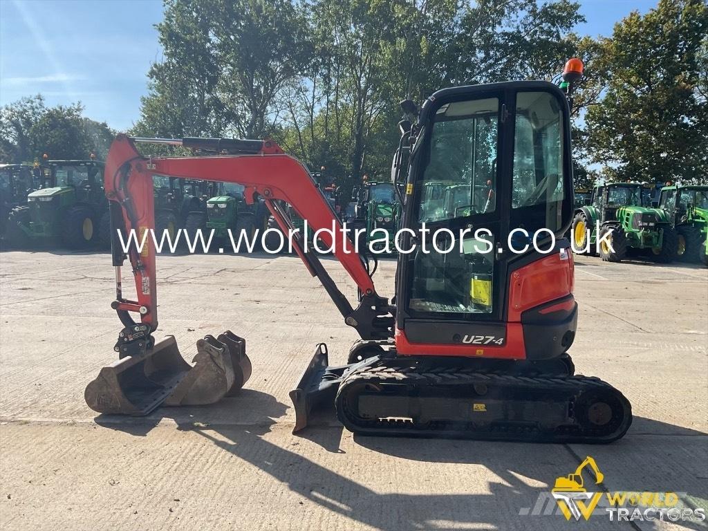 Kubota U 27-4 Mini ekskavatörler, 7 tona dek