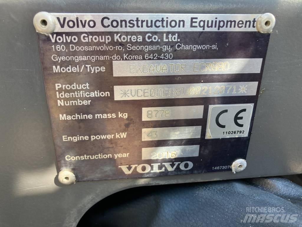 Volvo ECR 88 D Midi ekskavatörler 7 - 12 t