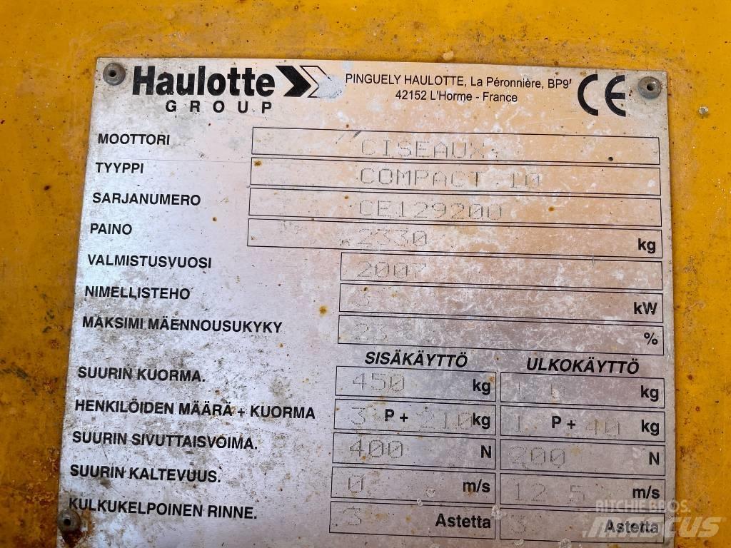 Haulotte Compact 10 Makasli platformlar