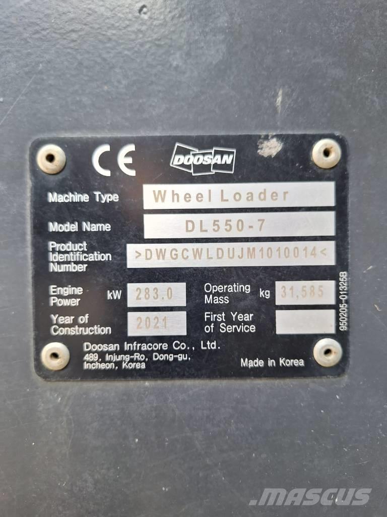 Doosan DL550-7 Tekerlekli yükleyiciler