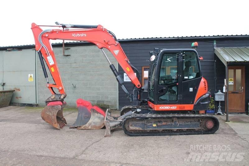 Kubota KX 080-4 Midi ekskavatörler 7 - 12 t