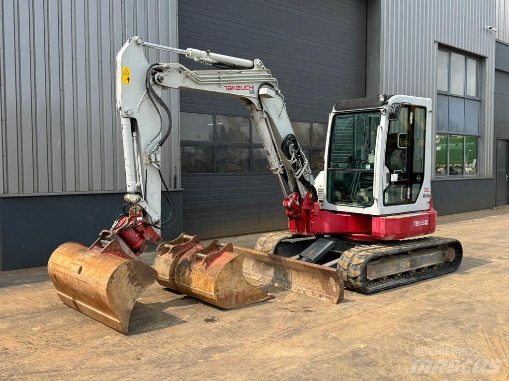 Takeuchi TB153FR Mini ekskavatörler, 7 tona dek