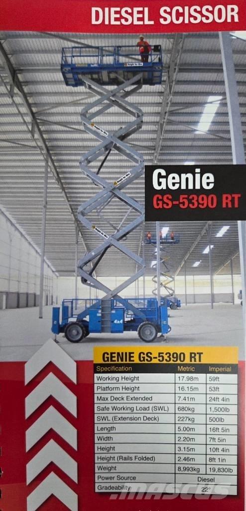 Genie GS 5390 RT Makasli platformlar