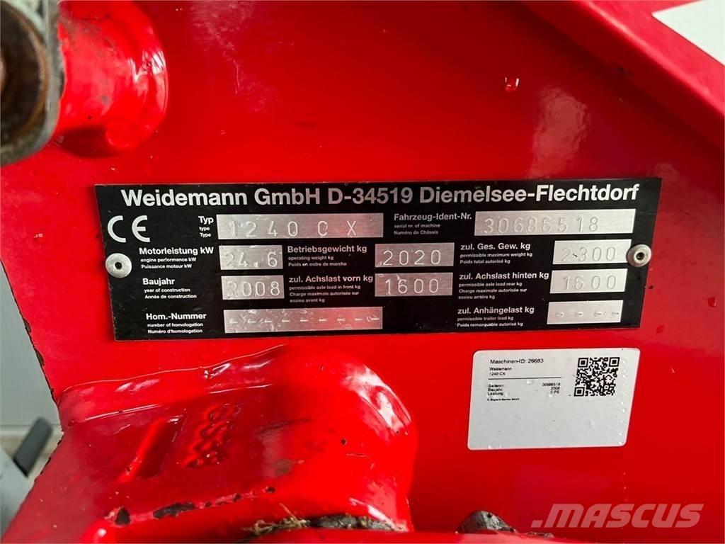 Weidemann 1240 CX Diger tarim makinalari