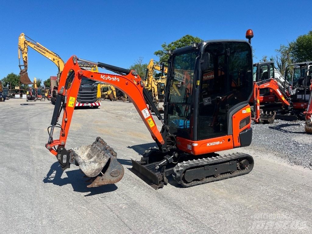 Kubota KX 018-4 Mini ekskavatörler, 7 tona dek
