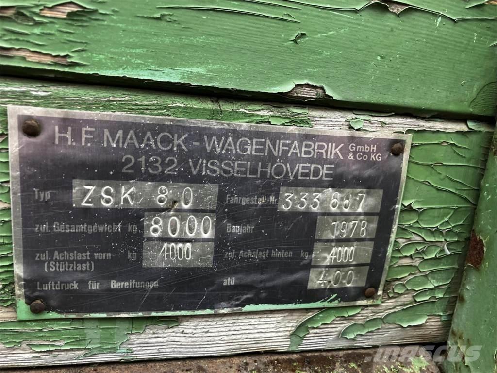  Maack ZSK 80 Damperli römorklari