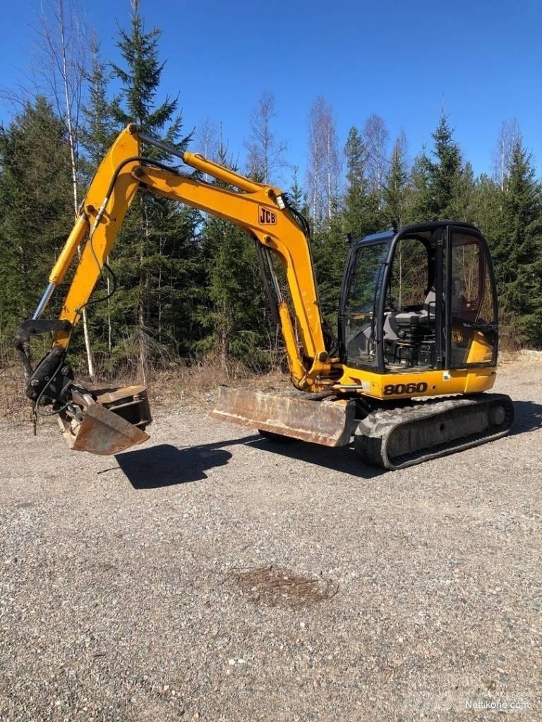 JCB 8060 Mini ekskavatörler, 7 tona dek