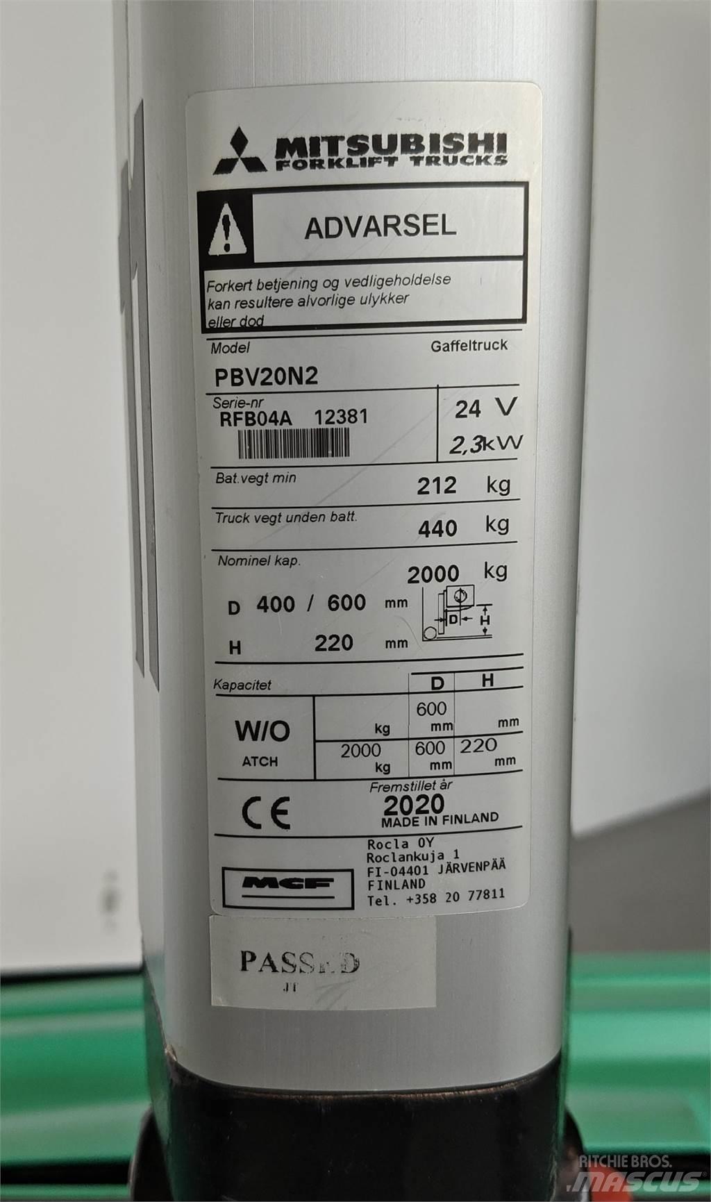 Mitsubishi PBV20N2 Diger